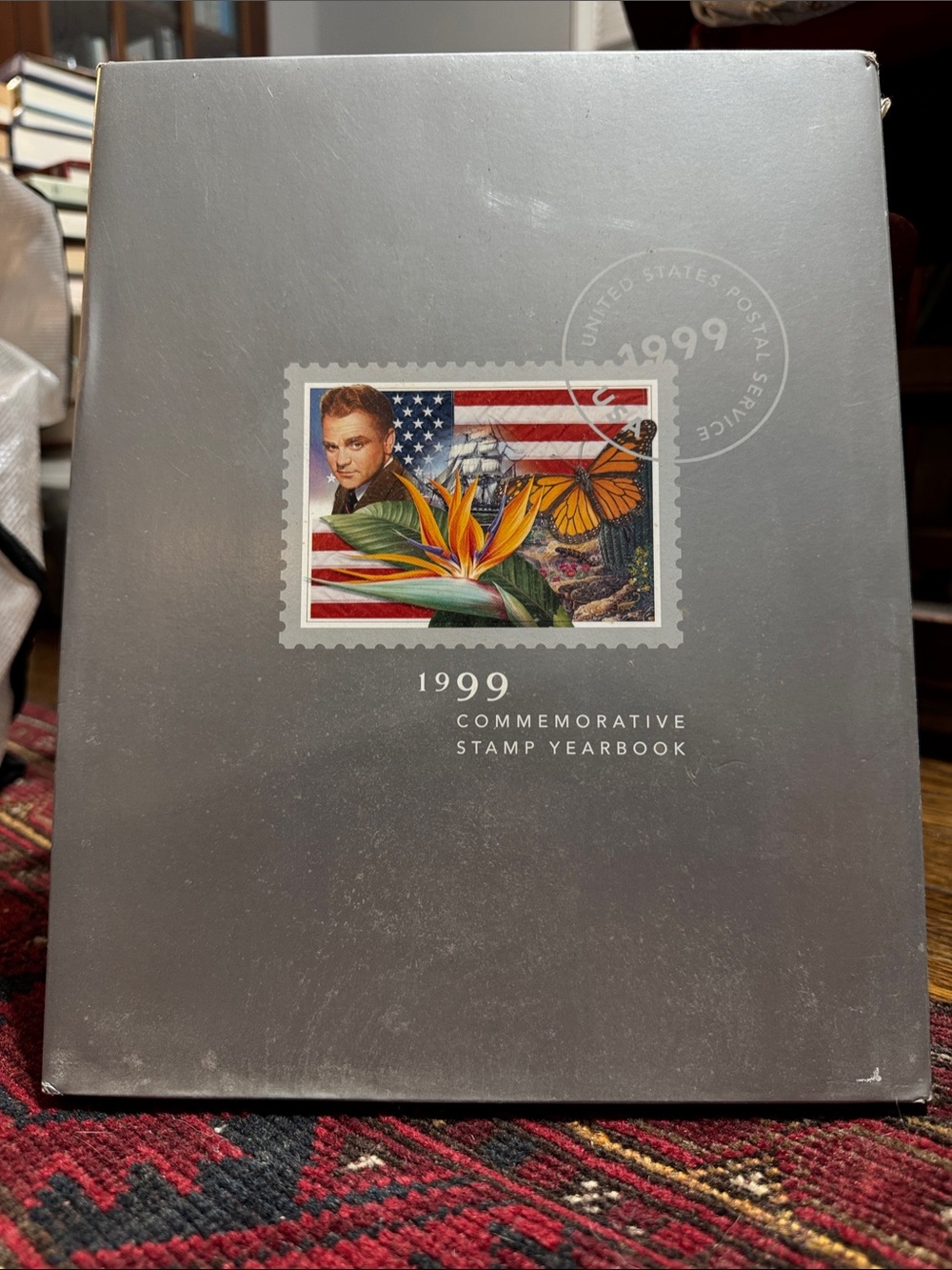 1999 Commemorative Stamp Yearbook - Gray Cover with Colorful Stamp Art